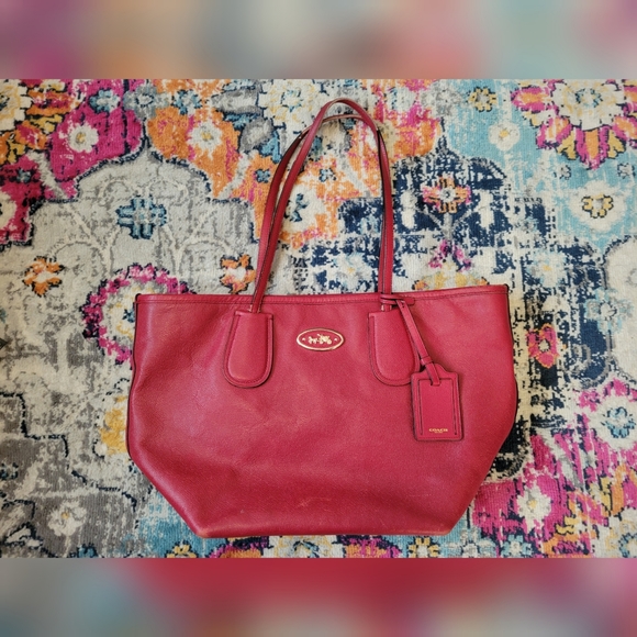 Coach Handbags - Coach Taxi zip top tote bag